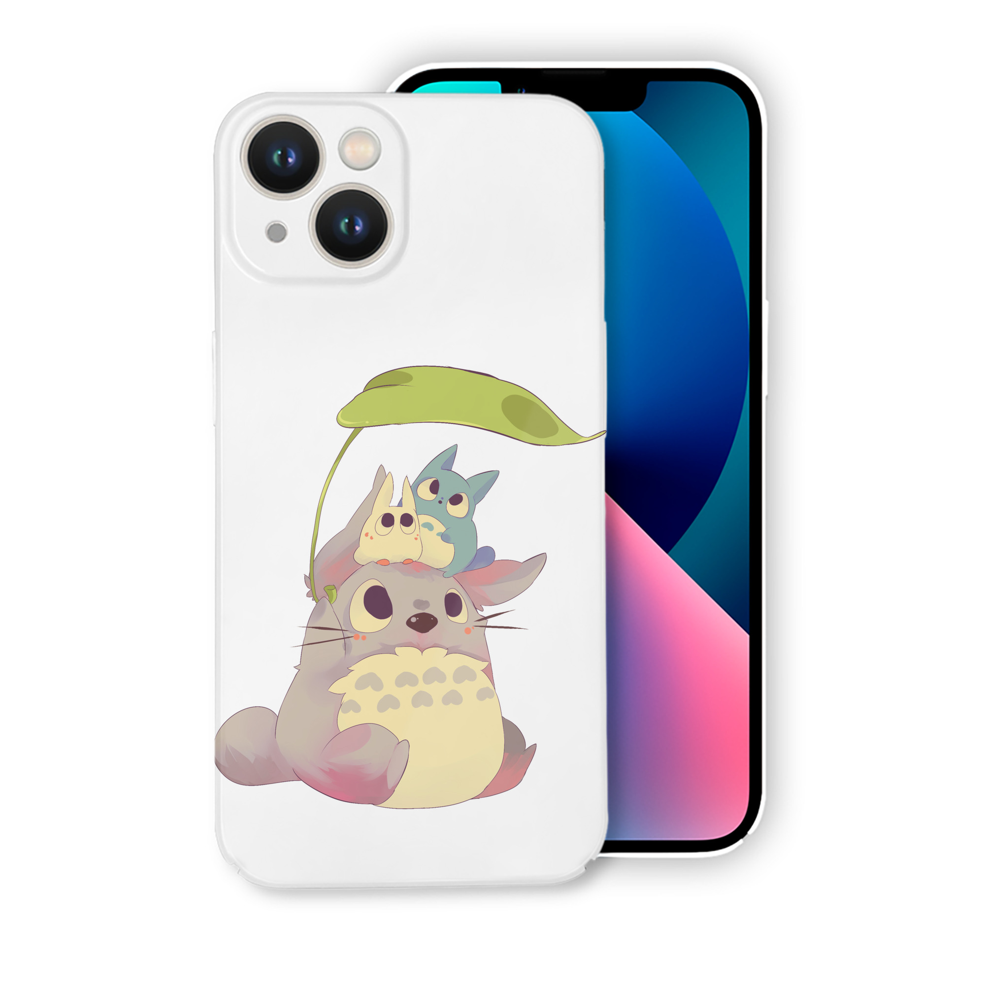 （画像用） となりのトトロ 草壁メイ 草壁サツキ My Neighbor Totoro Satsuki Kusakabe Mei Kusakabe 【iPhone 14シリーズ対応】ハードケース